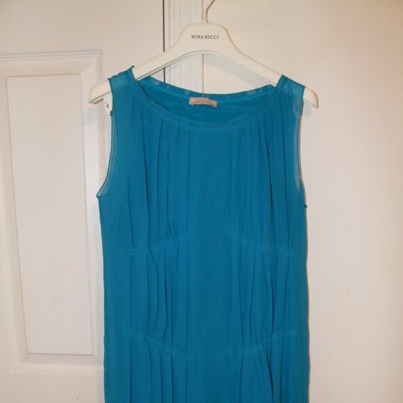Nina Ricci Sleeveless Blue Dress - Picture 1 of 5